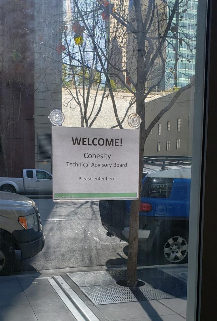 cwiborg's tweet photo. A beautiful day in the city (SF) to kick off the West Coast @Cohesity Technical Advisory Board! #datamanagementredefined https://t.co/IAf4dG3j7b