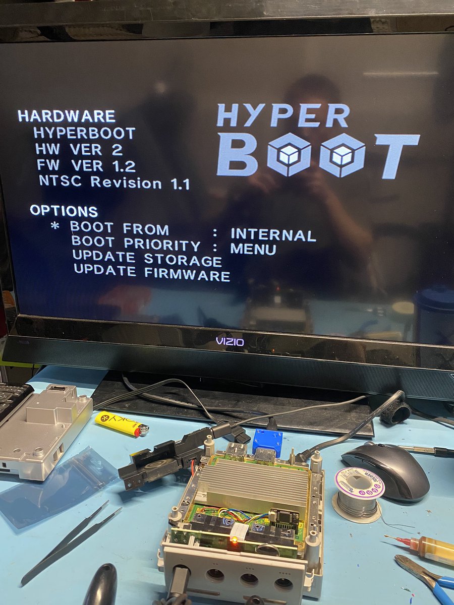 OregonRepair's tweet photo. Ok, so that brought back memories of the good ol’ Qoob Pro days! Stupid simple install. 🤘🏻🤘🏻🤘🏻

#retro #modded #iplreplacement #nintendo #gamecube #modded #hyperboot https://t.co/sbEQgWEnCf
