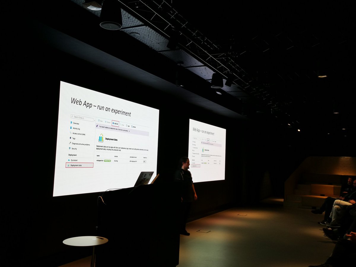 VivalaViveNL's tweet photo. Running an experiment @chris_noring @devopsams @Microsoft #Netherlands #DevOpsAms #DevOps https://t.co/8xq5sS2u72