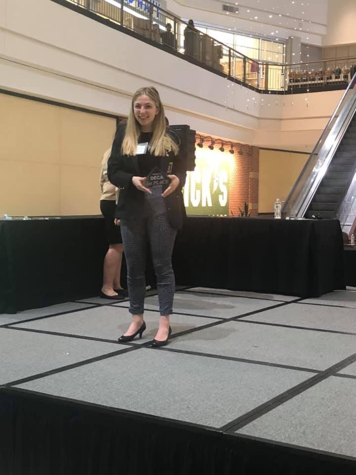 FortOsage_DECA's tweet photo. DISTRICT COMPETITION RESULTS: Destiny Calivere and Nicole Overbay won 1st place in their Hospitality and Tourism Operations Research Event! Nicole went on to win 1st place in the Retail and Merchandising Series Event AND the Scholarship Event — she took home $500! #FortExcellence https://t.co/eU5PAXejIi