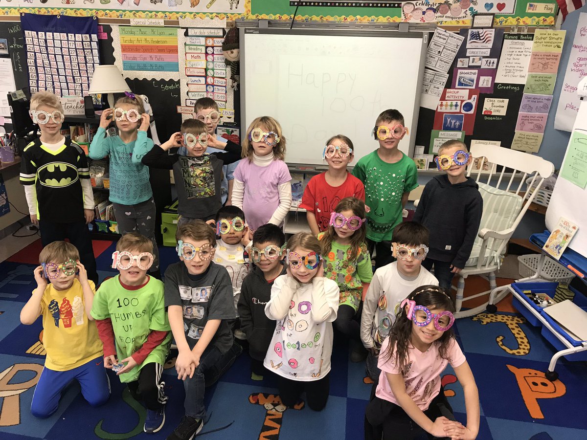 Hooray, hooray for the 100th day! Firsties have counted every way until we got to the 100th day!! @NutSwampTigers <a href="/abbyfriend79/">Mrs. Friend</a> <a href="/MTPSpride/">Middletown Township Public Schools</a> #tigertime #100thdayofschool