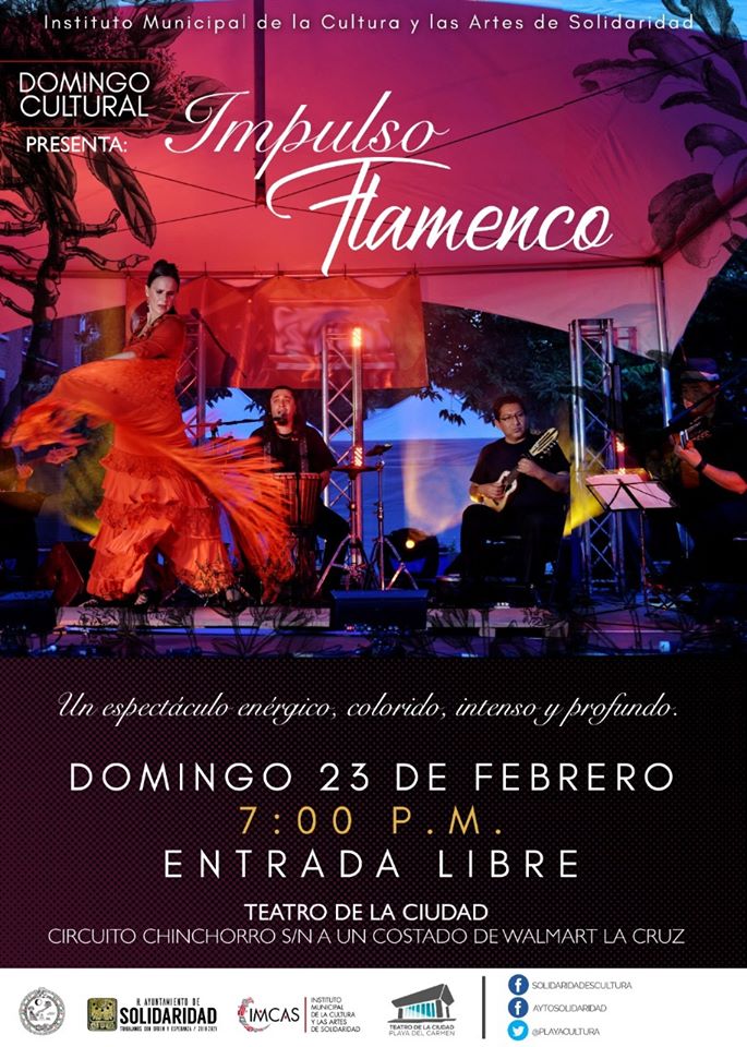 VivoEnPlayaDC's tweet photo. 23 de febrero 7pm presentación de "Impulso Flamenco" en @PlayaTeatro #PlayaDelCarmen 💃🕺 
 
https://t.co/LGDiTM1ZAW https://t.co/rsR9oox0zC