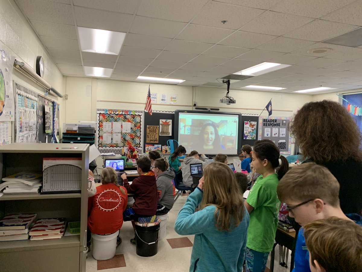 cmaquilina_'s tweet photo. Hey @rajanilarocca, you're AWESOME!! Thanks for chatting about books, baking, &amp; writing with Mrs. Smith's fourth graders this morning! #LifeReadyCardinals #AuthenticAndConnected #Communicators @ShadyAtTheGrove https://t.co/oVmIz0Piyb