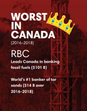 Foff28356374's tweet image. #ShutDownCanada ☮️

RBC First Bank on TAR sands in the World 🤫🖕🏿

#ClimateJustice 
#ClimateLiability