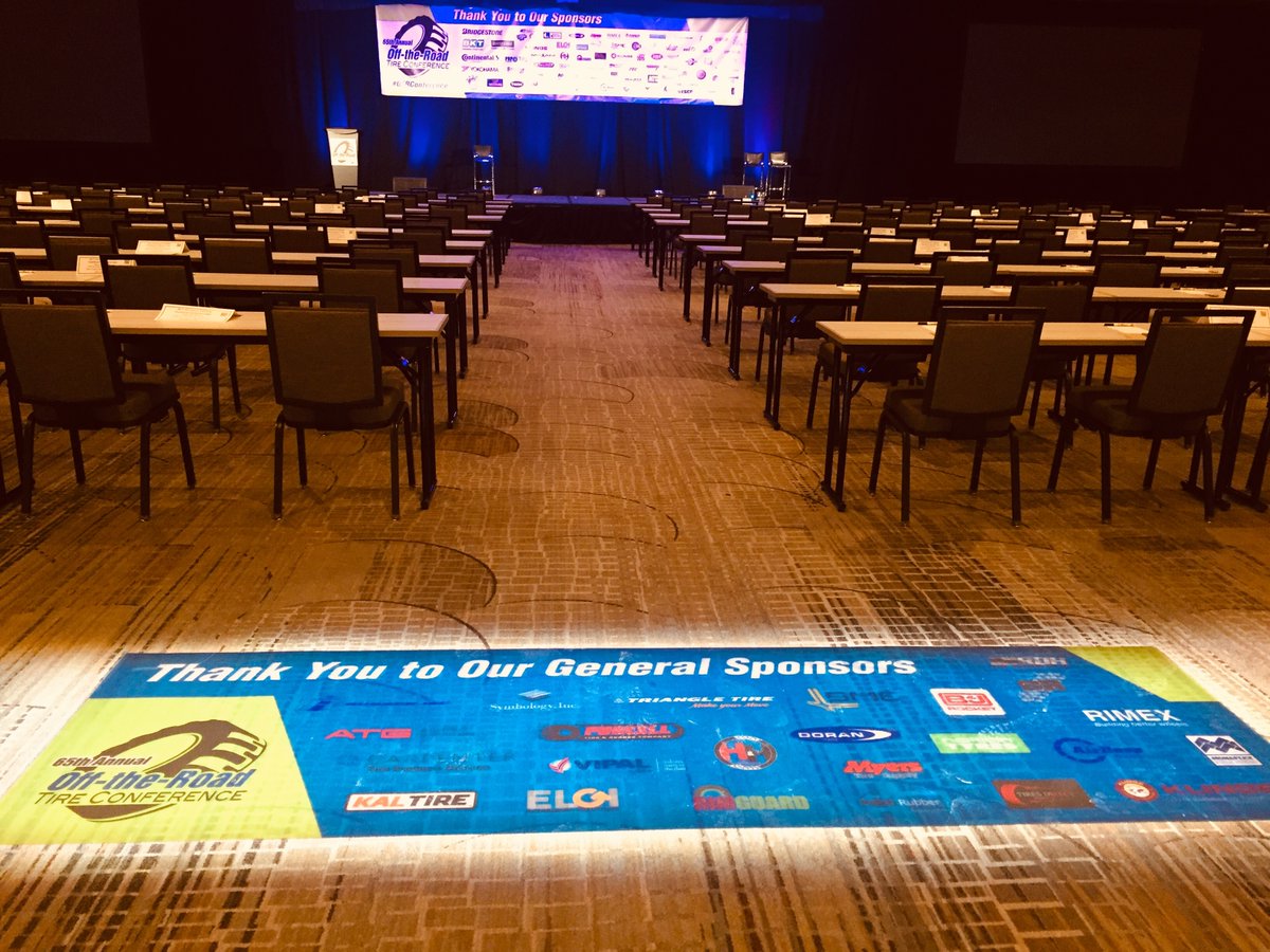 thetireindustry's tweet photo. All quiet before the opening today of the 65th annual Off-the-Road Tire Conference in Indian Wells, Calif. #OTRconference @tir ebusiness @Tire_Review @MTDMagazine https://t.co/ZTtZykeTCu