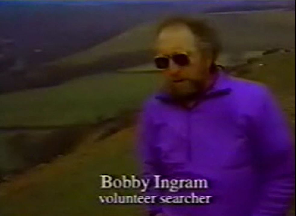 Documentarian Allan Francovich interviewed one of the local volunteers who search the forest area in Lockerbie for evidence. 91/
