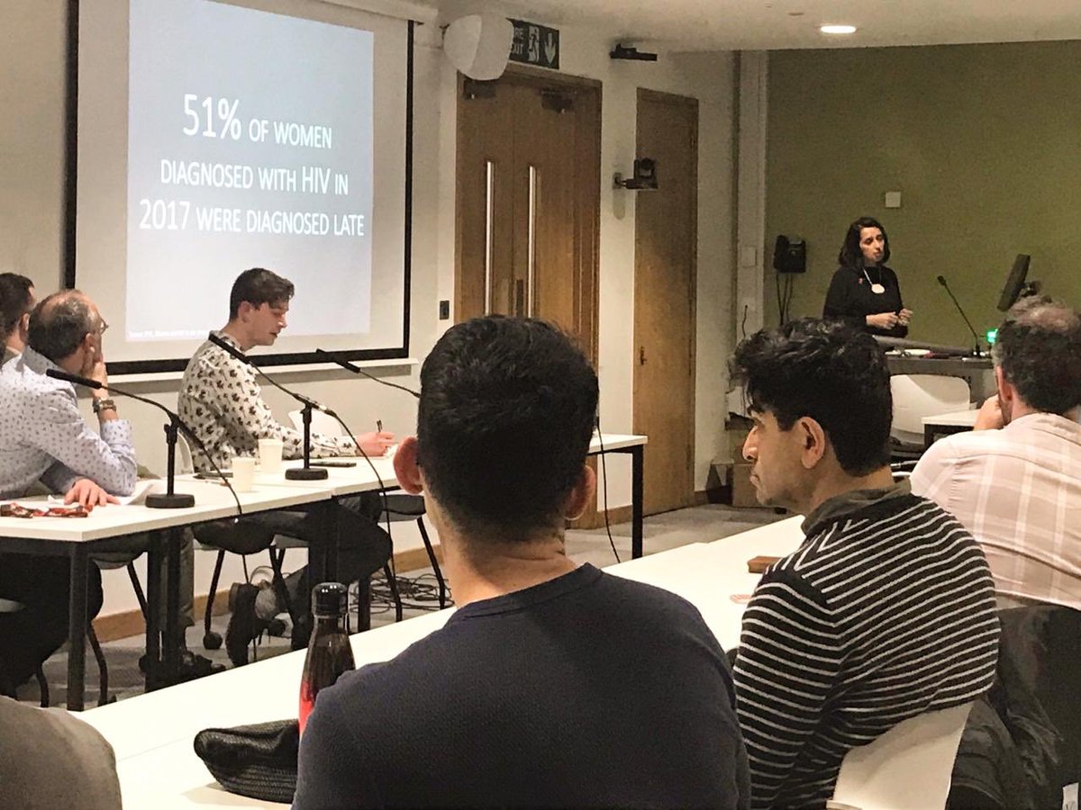 LSEGenderTweet's tweet photo. Now is the turn of @savoy__truffle sharing some statistics and reflections on what it is to live with HIV as a cis/trans women, questioning ‘successful’ narratives attached to PrEP policies and the groups left behind those preventive interventions #LseTalksGender https://t.co/et5zqV6ADL
