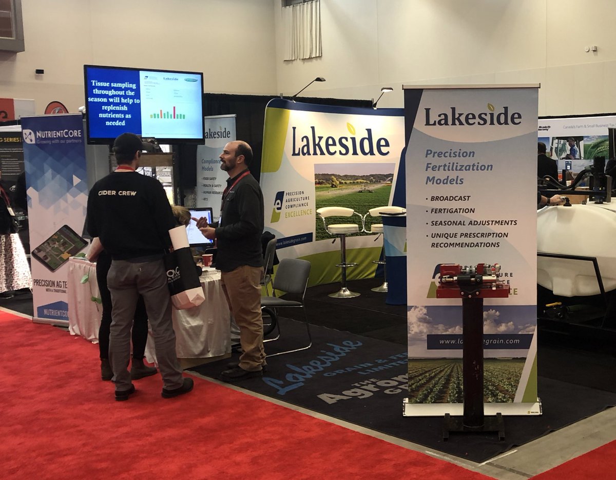 NutrientCore's tweet photo. We’re at the Ontario Fruit and Vegetable Convention in beautiful Niagara Falls, On. Today and tomorrow our partners Lakeside Grain and Feed Ltd. and us will be at booth 915- 1017.  Come by and play the “nutrient game” maybe you’ll win a prize! #farm #farmlife #farming https://t.co/0lN5KkeFeg