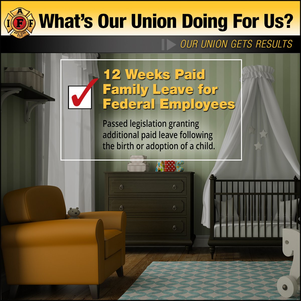 MarkTreglio's tweet image. #IAFFecho @IAFFnewsdesk : Federal #firefighters gained several new benefits as Congress finalized the National Defense Authorization Act (NDAA) for Fiscal Year 2020 including 12 weeks of paid family leave for Federal Employees. #FireFightersFirst …