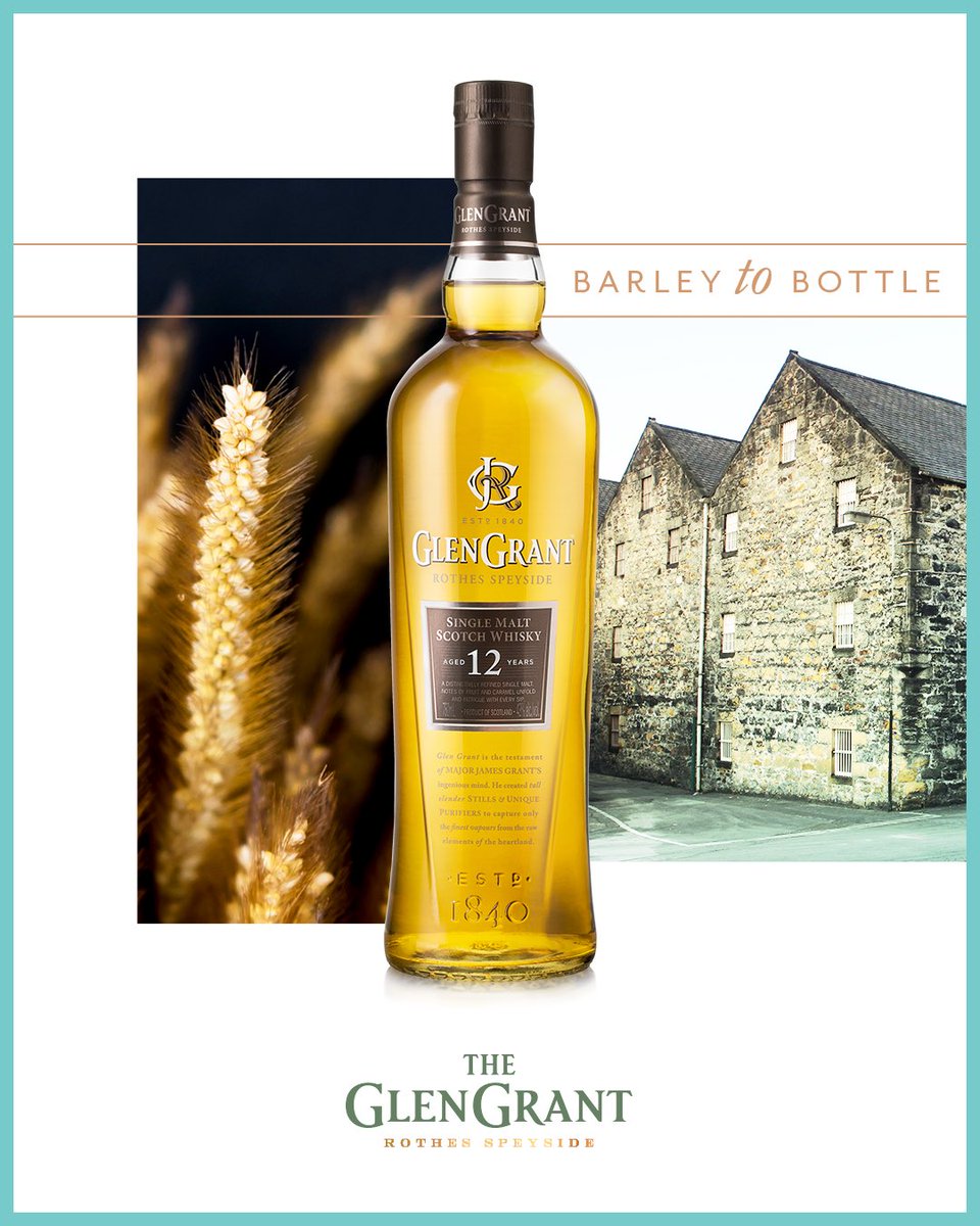 All of our high-quality products are bottled at the distillery—meaning our process is controlled from barley to bottle.

#barley #bottle #glengrant #glengrantwhisky #scotch #singlemalt #singlemaltscotch #sip #drinkresponsibly #process