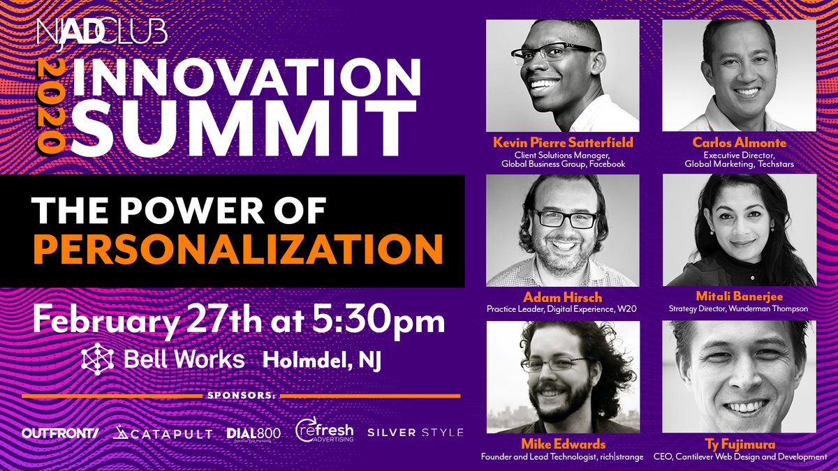 RealChemistry_'s tweet photo. Attending the #NJAdClub Innovation Summit on the power personalization? Don't miss our own @adamhirsch, Practice Leader of Digital Experience. https://t.co/k5AYVN3rpr https://t.co/EYLOH3zXvX