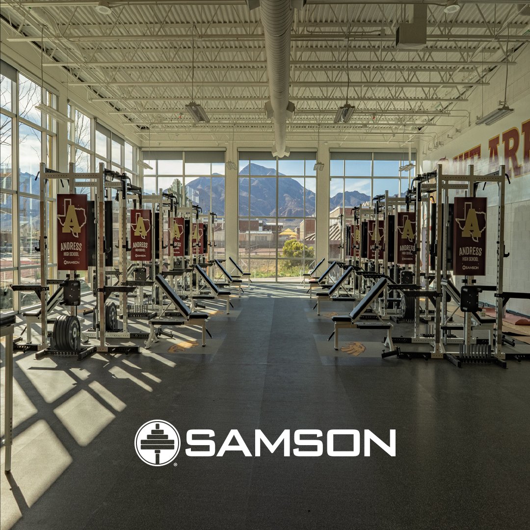 SAMSON_EQ's tweet image. #SAMSONSTRONG
📍El Paso, TX
📷Andress High School
 Time for these Eagles to soar! A new athletic facility with killer views  to get you through those tough days.
◾8 Double Sided Racks
◾16 Inlaid Platforms
◾Custom Dumbbells and Bumper Plates
◾School Branding and Accessories