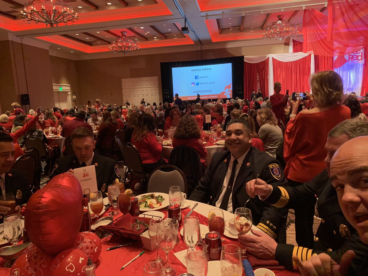 BernCoFire's tweet photo. #ABQGoRed BCFD helping with the Go Red For Women Luncheon https://t.co/zZ41wHXzDb