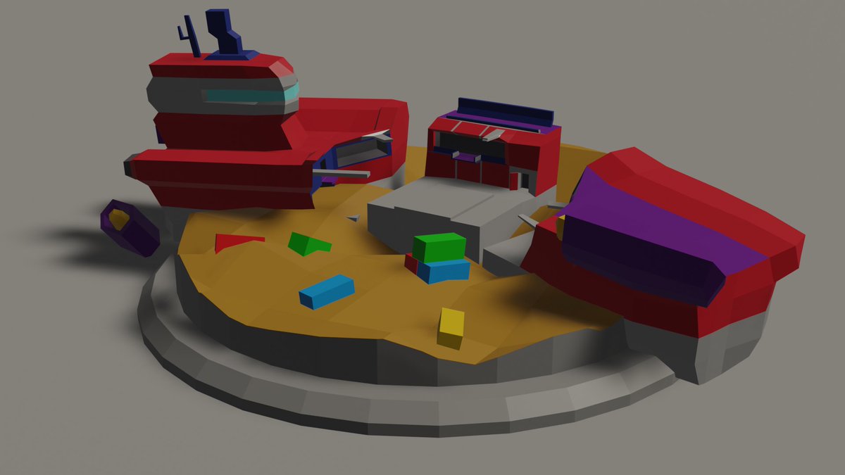 EvilOwlStudios's tweet photo. Creating some icons to go on the planet surface to see where your robots are flying to play. We have the crashed ship and fragment city here! π π
#gamedev #indiedev #Dev #3D #multiplayer #game #UE4 #JunkShip #indiedevhour
#lowpoly #leveldesign #gamedesign https://t.co/EmVTQ9EcxT