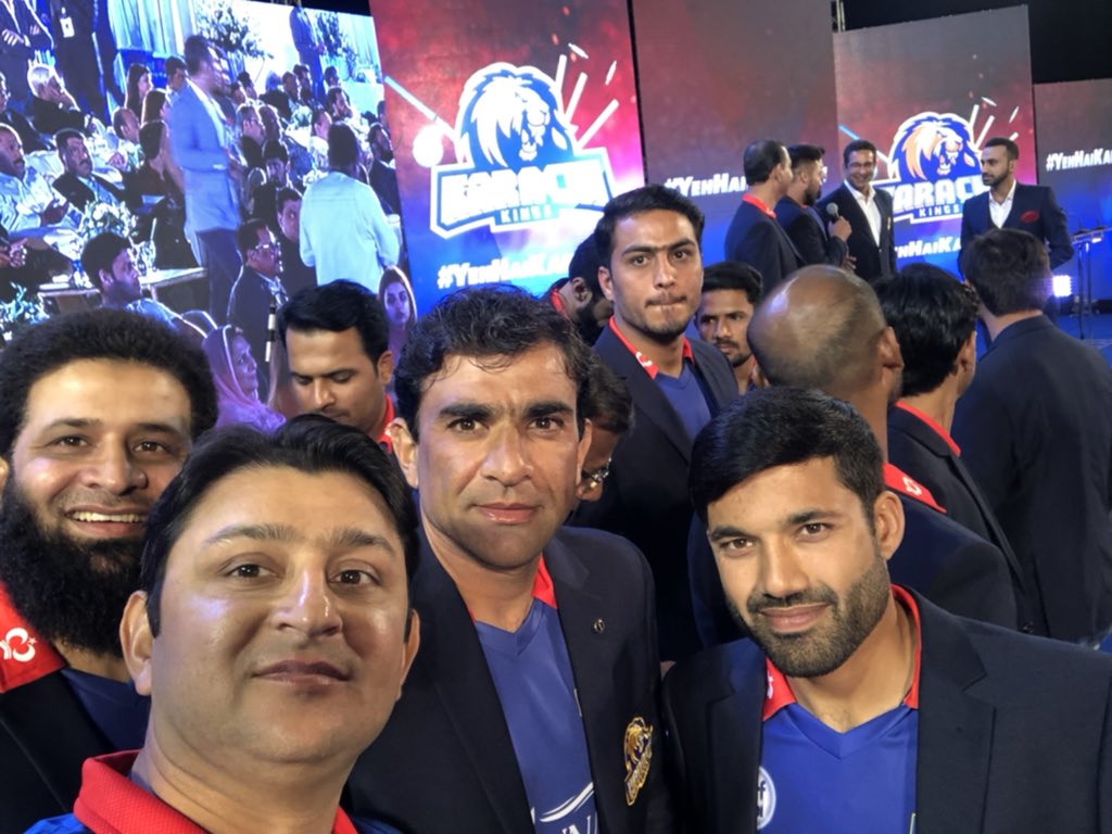 FaisalIqbalCric's tweet photo. Congratulation @Salman_ARY bhai for the launch of #ARYLaguna #TeamWelcomingEvent of @KarachiKingsARY at #DHAGolfClub #Karachi
#HBLPSLV #SherKaWaar #YehHaiKarachi #UnveilingTitaniumSponsor https://t.co/jsgmpiXIeU