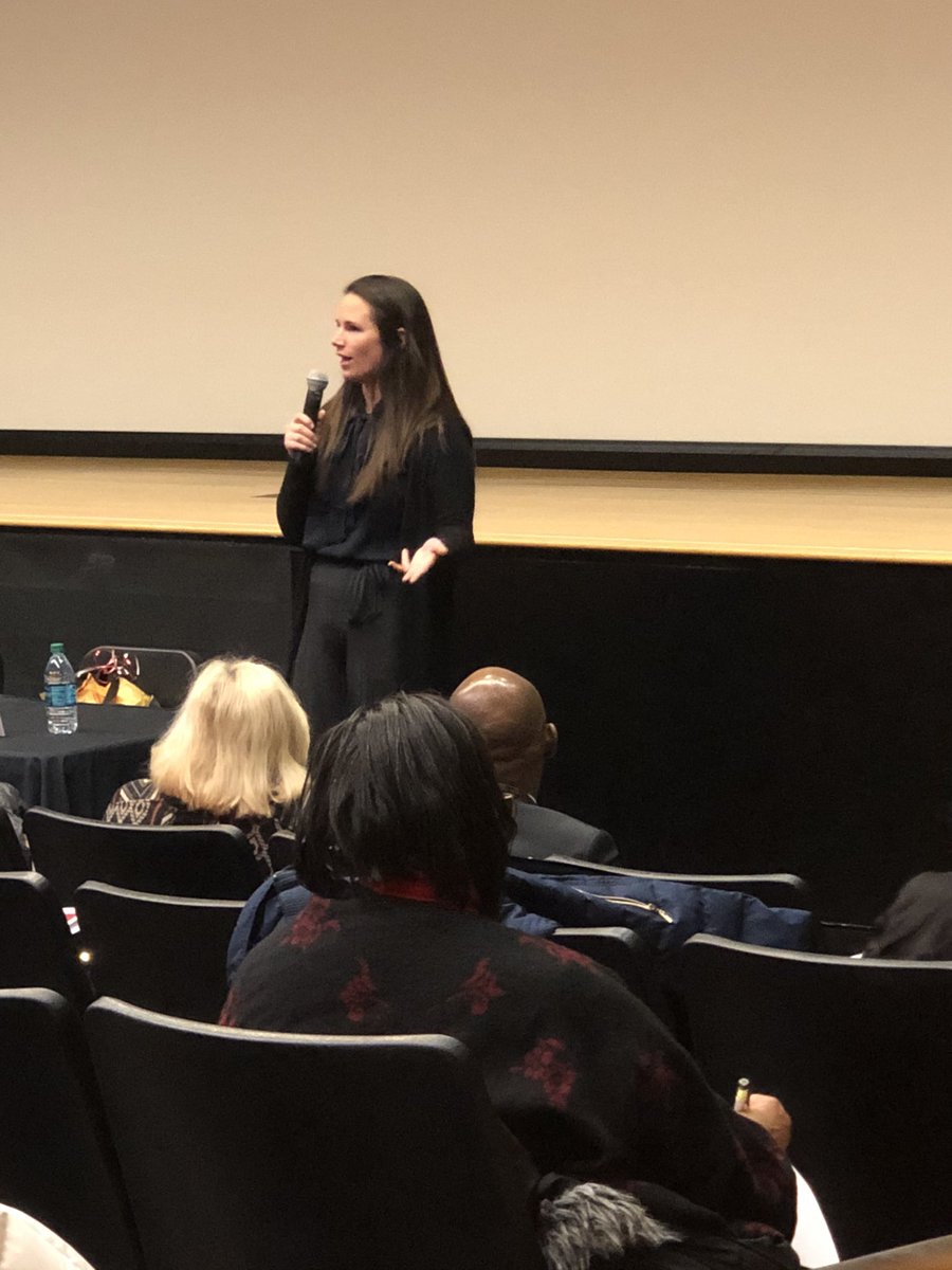 shupchur's tweet photo. Emmy award-winning filmmaker Sarah Moshman talking before the screening of her documentary NEVERTHELESS about the #metoo movement. #iupui https://t.co/aGLnAuoAAO