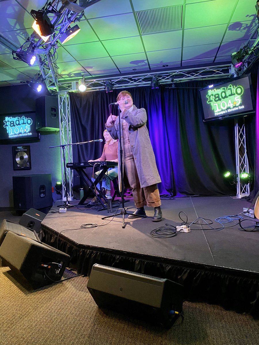 BBolvin01's tweet photo. Wow, amazing session today, really impressed with @jaxanderson Thanks @Radio1045 @JammminJessie @amberkmiller #1045StudioSession No. 89 https://t.co/5npT7XwZkz