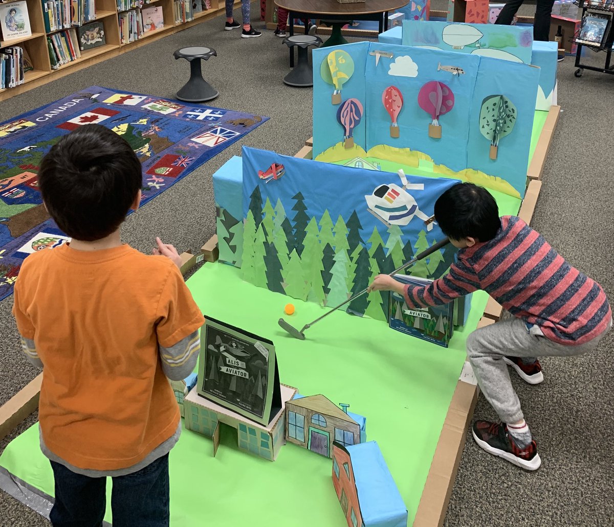 Library mini-golf! Canadian book theme! #IReadCanadianDay #ILoveToReadMonth ⁦@shamrockLRSD⁩ ⁦⁦@Danielle_Author⁩