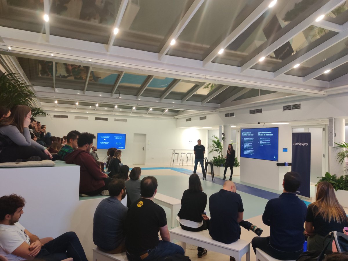 CabifyTech's tweet photo. @sarapzgl and @psczg explaining how we scaled our recruitment process to hire more than 100 tech people in only one year while keeping the culture and a good candidate experience https://t.co/bGkFeay2WF