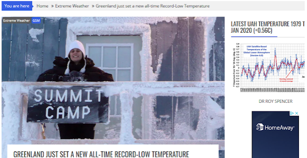 GaryWmMyers's tweet photo. New All-Time Record Low Temperature For Greenland Set Last Month

#IPCC #WMO #climatechange #globalwarming #science #glaciers #sealevels #stormintensities #ClimateAlarmism #propaganda #EcoAnxiety #MSM #RecordLow #Temperatures #Greenland #SummitCamp 
https://t.co/QxZBi8Hf3B https://t.co/YYYlSzOmS2