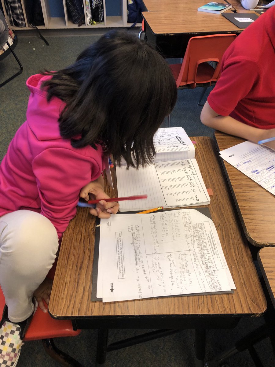 emilyburchfiel's tweet photo. Let the countdown to Writing STAAR begin!! I LOVE the conversations these kids are having to help improve each otherโs writing. โ๏ธ๐@JHaleyBulldogs @lmr0050 @IrvingISD #writingstaar #fourthgradewriting #johnhaleyelementary #irvingisd https://t.co/Voo5KvByHY