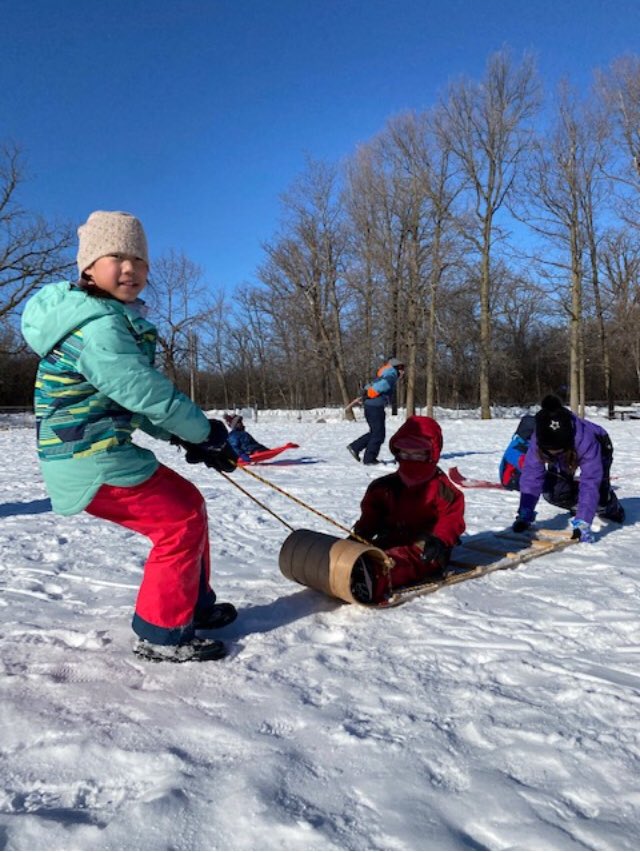Thank you to our Grade 4 friends for showing us kindness by playing outside with us this morning! #kindnessweek <a href="/StGeorgeOCSB/">St. George School</a>