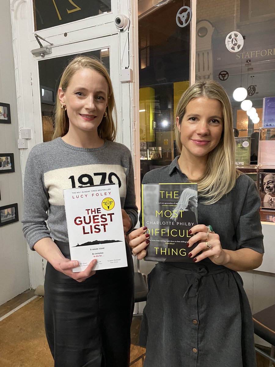 TCassera's tweet photo. @lucyfoleytweets in conversation with @PhilbyWrites at @GoldsboroBooks
#TheGuestList #TheMostDifficultThing https://t.co/3n9EYt0UIP