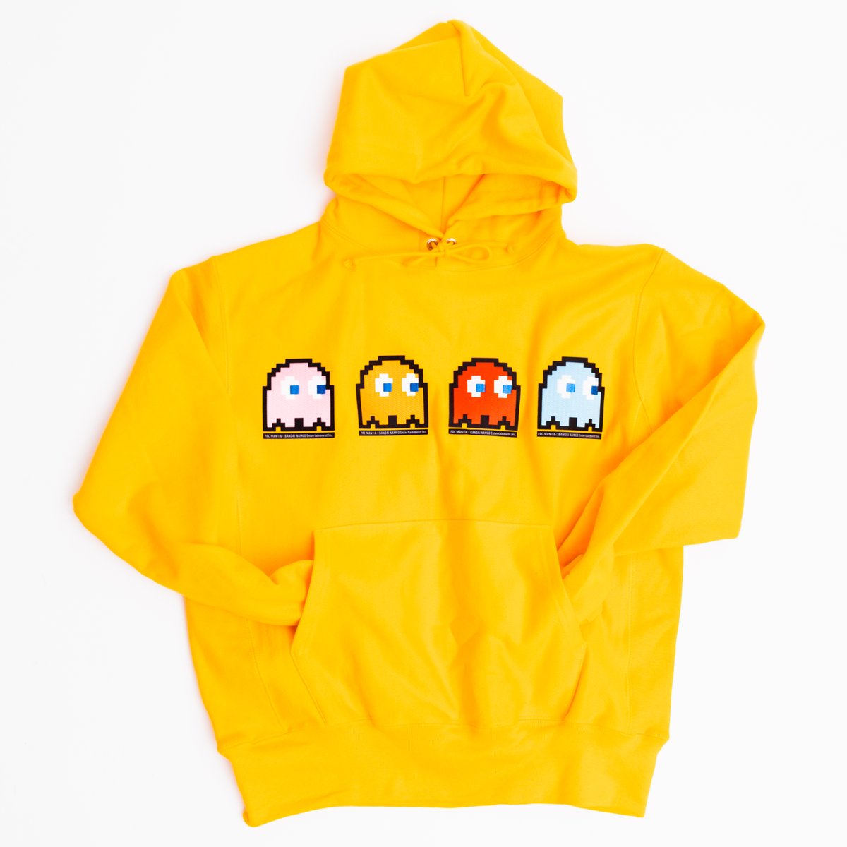 pac man hoodie yellow