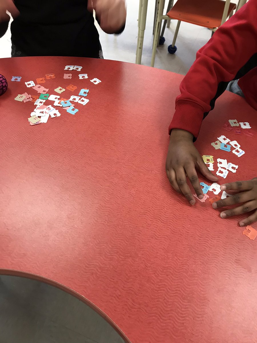 CambridgeOttawa's tweet photo. Bread tags for counting collections getting ready to sort, classify and graph. #ocdsbmath https://t.co/nPmYXdsREj