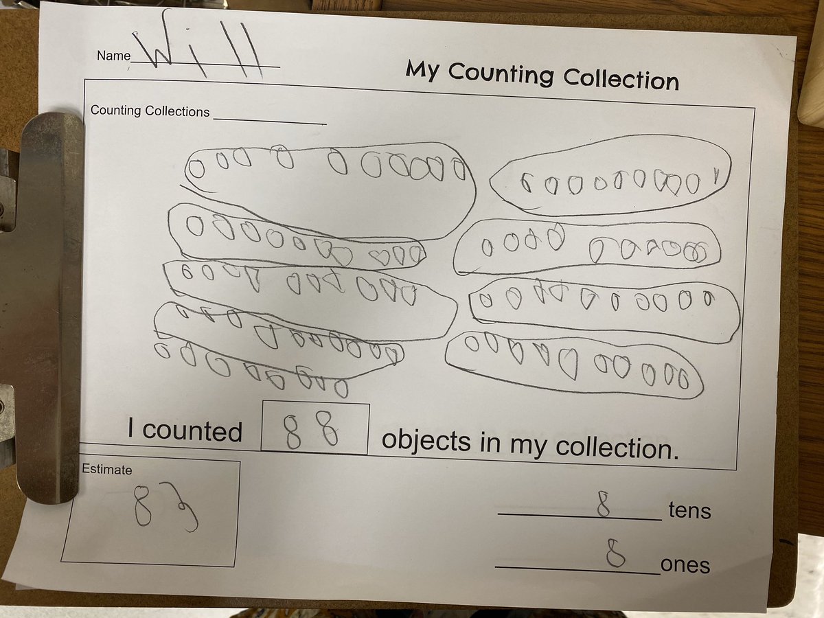 hellomrsrello's tweet photo. 2day in 1st grade we examined a partnerships representation of their collection and discussed why they look different but show the same thing #countingcollections #modelwithmath #structureandpatterns https://t.co/n0jgYPIym1