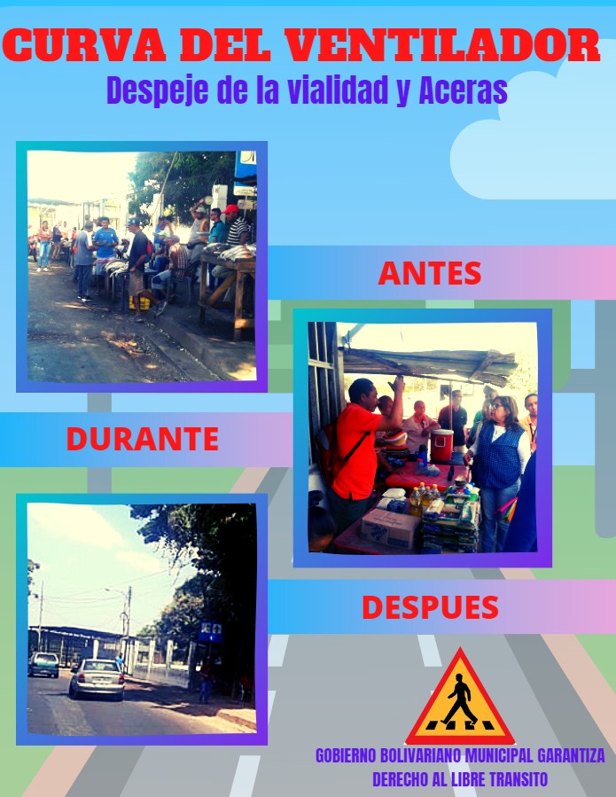 AlcSanFernando's tweet photo. En el marco del quinto objetivo de la patria ordenado por el presidente de la República @NicolasMaduro que apunta al mejoramiento de los servicios públicos, el Gobierno Bolivariano Municipal liberaron las adyacencias de la curva “El Ventilador” de la economía informal. https://t.co/VuokxNGpKY