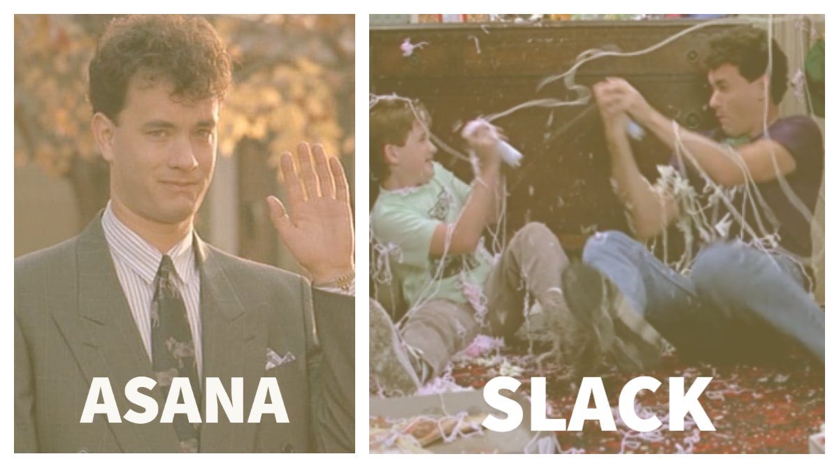 #Asana #Slack #projectmanagement #officelife