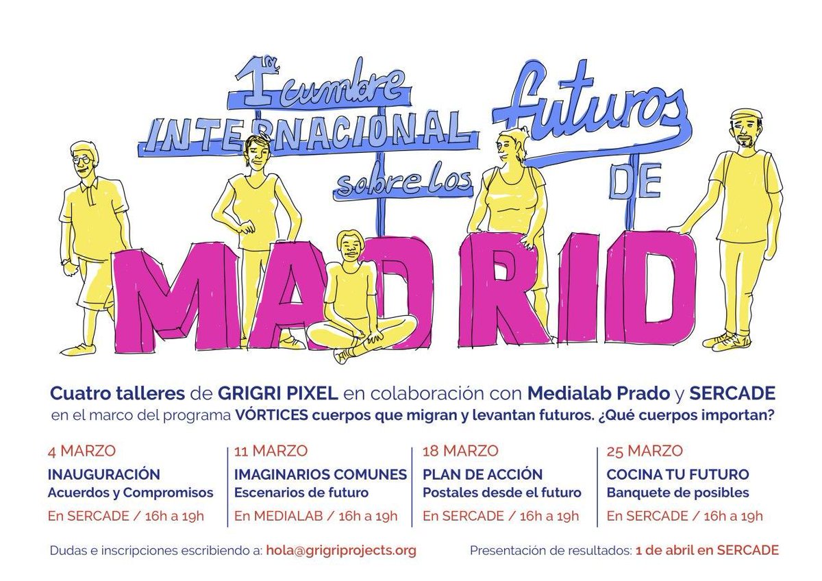 grigriprojects's tweet photo. La quinta edición de @GrigriPixel quiere imaginar futuros posibles ¿cómo y con quién quieres imaginar el tuyo?

Abrimos la convocatoria para los talleres de marzo en @Sercadeongd Tenéis antes del 1 de marzo

https://t.co/pBS5hU6VO8

#OtrosFuturos #vortices #GrigriPixel5 https://t.co/WKDFsmYfN5