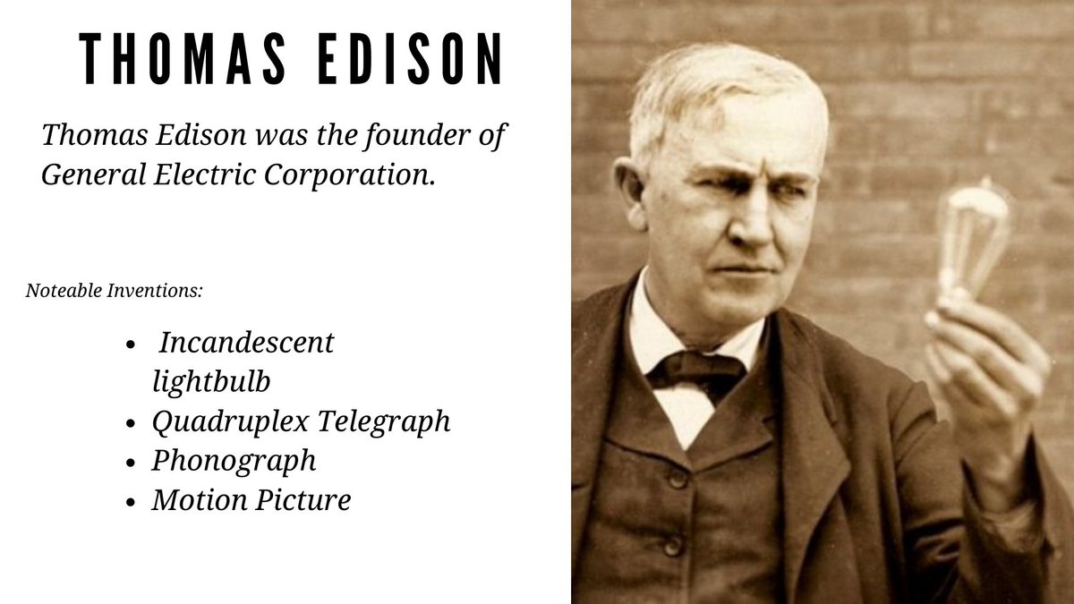 theprojengineer's tweet photo. Today's Engineer Spotlight: Thomas Edison! 

#Engineering #EngineersWeek #EngineeringWeek https://t.co/neQ0qGIywN