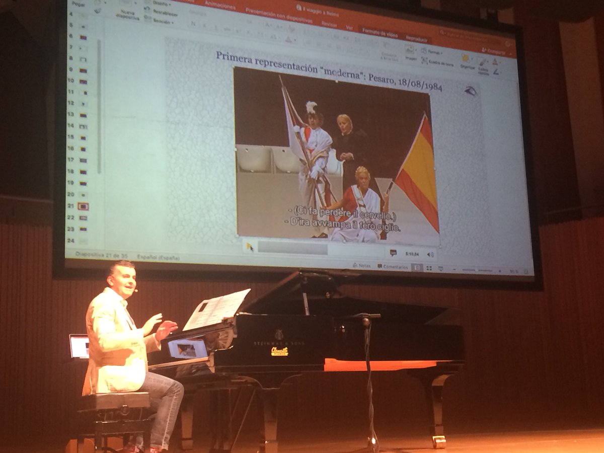 cocadepanses's tweet photo. @ramongener @PalauLesArts En eso estamos! A pesar de los problemas técnicos (y gracias a Esteban), estamos disfrutando de ti y de #Rossini, que ama el placer de la música en sí misma 🎼 #viaggioAReims Bel canto 💛 https://t.co/j2SlEt8Ghz
