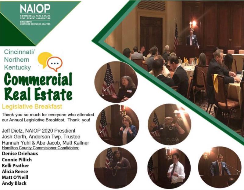 Thanks to all who attended the NAIOP Legislative Breakfast with Hamilton County Commissioner candidates. Special thanks to <a href="/DeniseDriehaus/">Denise Driehaus</a>, <a href="/ConniePillich/">Connie Pillich</a>, <a href="/KPForThePeople/">Kelli Prather</a>, <a href="/aliciareece/">alicia reece</a>, @Black4Commish, and Matt O’Neill.