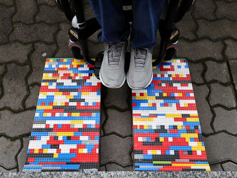 emilyanderson's tweet photo. We are the mothers of re-invention....Grandma #repurposes #lego building wheelchair ramps... #repurpose #reduce #reuse #accessible4all  #legoideas #legomasters  @LEGO_Group  #womenintech #femalefounders https://t.co/nnavH33f0U