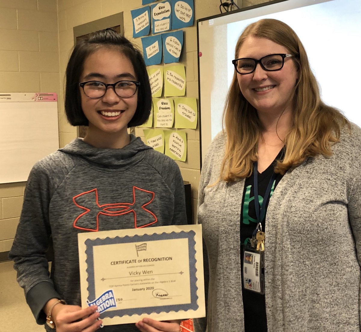 Ashley Weaver (@weaver_math) on Twitter photo Super excited to present an <a href="/AlgebraNationSC/">Math Nation (Algebra Nation) - SC</a> prize pack to this great kid today. She’s the first ever winner from <a href="/Gettys_Middle/">Gettys Middle </a>, but will not be the last... we’re coming for ya, <a href="/RCEMiddle/">R.C. Edwards Middle</a> 😜 #mtbos #iteachmath <a href="/PickensSchools/">School District of Pickens County</a> <a href="/clemsoncory/">LC</a> <a href="/ArnoldTeachMath/">Tiffany Arnold</a> Super excited to present an <a href="/AlgebraNationSC/">Math Nation (Algebra Nation) - SC</a> prize pack to this great kid today. She’s the first ever winner from <a href="/Gettys_Middle/">Gettys Middle </a>, but will not be the last... we’re coming for ya, <a href="/RCEMiddle/">R.C. Edwards Middle</a> 😜 #mtbos #iteachmath <a href="/PickensSchools/">School District of Pickens County</a> <a href="/clemsoncory/">LC</a> <a href="/ArnoldTeachMath/">Tiffany Arnold</a>