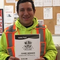VASCORLogistics's tweet photo. Congratulations to Joe Matthew Rios, a VASCOR Inspector located in San Antonio, TX. He just won $43 in one of the ongoing $afety Pay$ BINGO games.
Remember…..Safety is priceless, so is your life.
#teamvascor #safety https://t.co/b0THnkGZMr