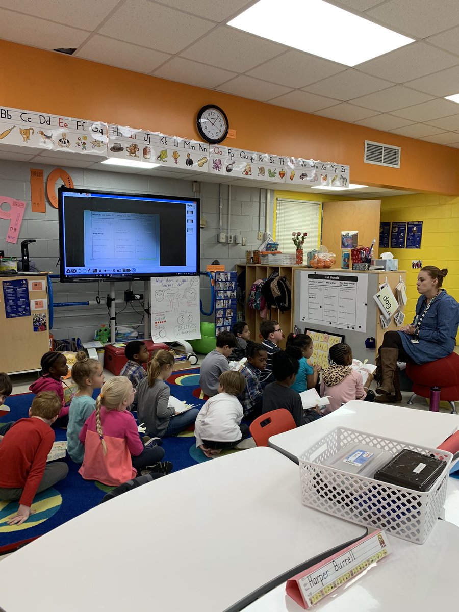 maureenhill_'s tweet photo. What happens when teachers and students believe in themselves and each other? You get rooms full of learners who take risks and encourage one another. The future is bright for the kindergartners @AldermanEagles! 😎Best morning spent in instructional rounds! #NHCChat https://t.co/bHlKYARW4U