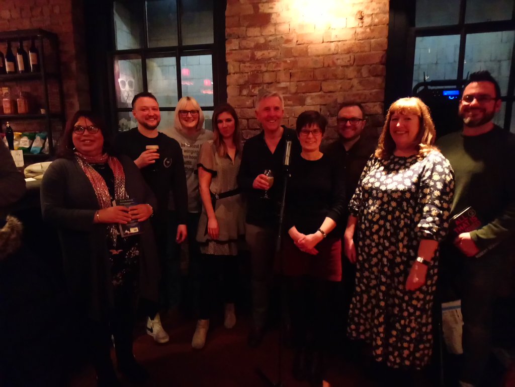 scarletrix's tweet photo. So much #CrimeFiction goodness all in one place 😍😍 Thanks to @vpeanuts for hosting yet another excellent #Newcastle noir at the bar #NATBNE - chills and thrills aplenty! See you in a wee while for a special @NewcastleNoir edition... 📖📚🕵️🥃 https://t.co/D99GT8MIfM