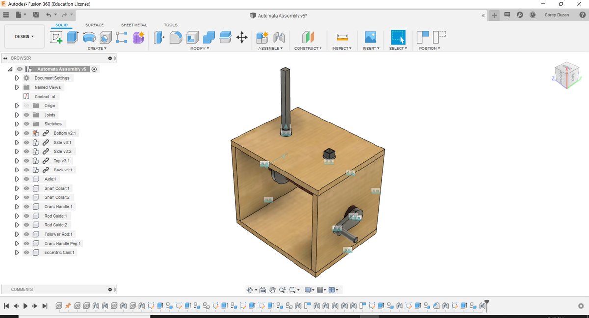 porterpltw1's tweet image. Still tackling this Fusion thing but I am starting to feel like I am becoming trilingual with Autodesk products.  AutoCAD. Inventor. Fusion.  #newb #gettingthere #lotstolearn #notinventor