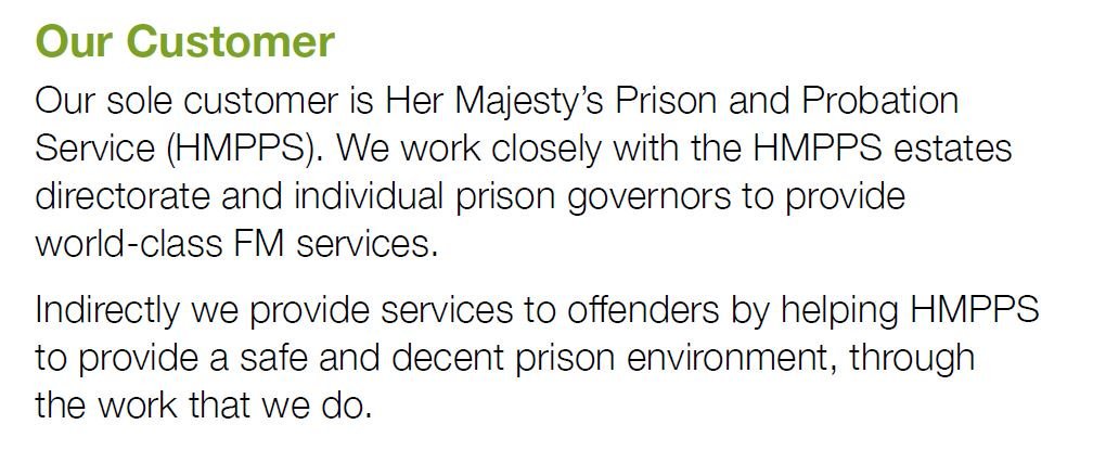 PrisonStorm's tweet photo. Gov Facility Services Ltd #GFSL has one customer: HMPPS.
Why then do we find a #prisons estate with a #maintenancebacklog of epic proportions, +£900m, instead of a "safe and decent prison environment"? https://t.co/HZHClFzdO7