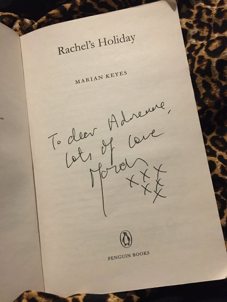 AdriennePower's tweet photo. Thrilled to finally meet @MarianKeyes at the @BBCRadio4 Book Club to discuss ‘Rachel’s Holiday’. Brilliant writing! #thanksamillion #mariankeyes #bbcradio4bookclub #brilliantbbc https://t.co/jOadpzLWW3