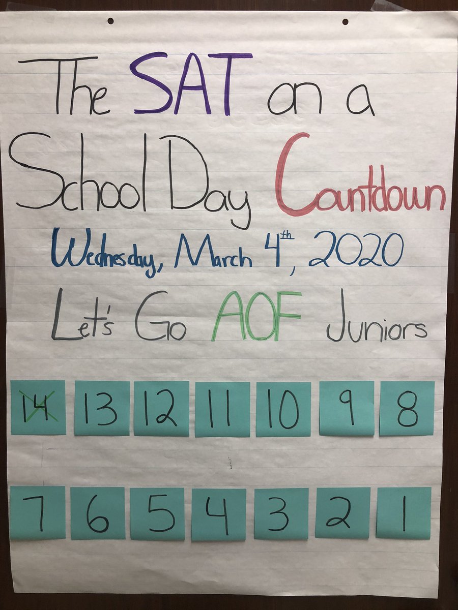 SAT boot camps here at Skyline 2/22 and 2/29...be there Juniors and Seniors...