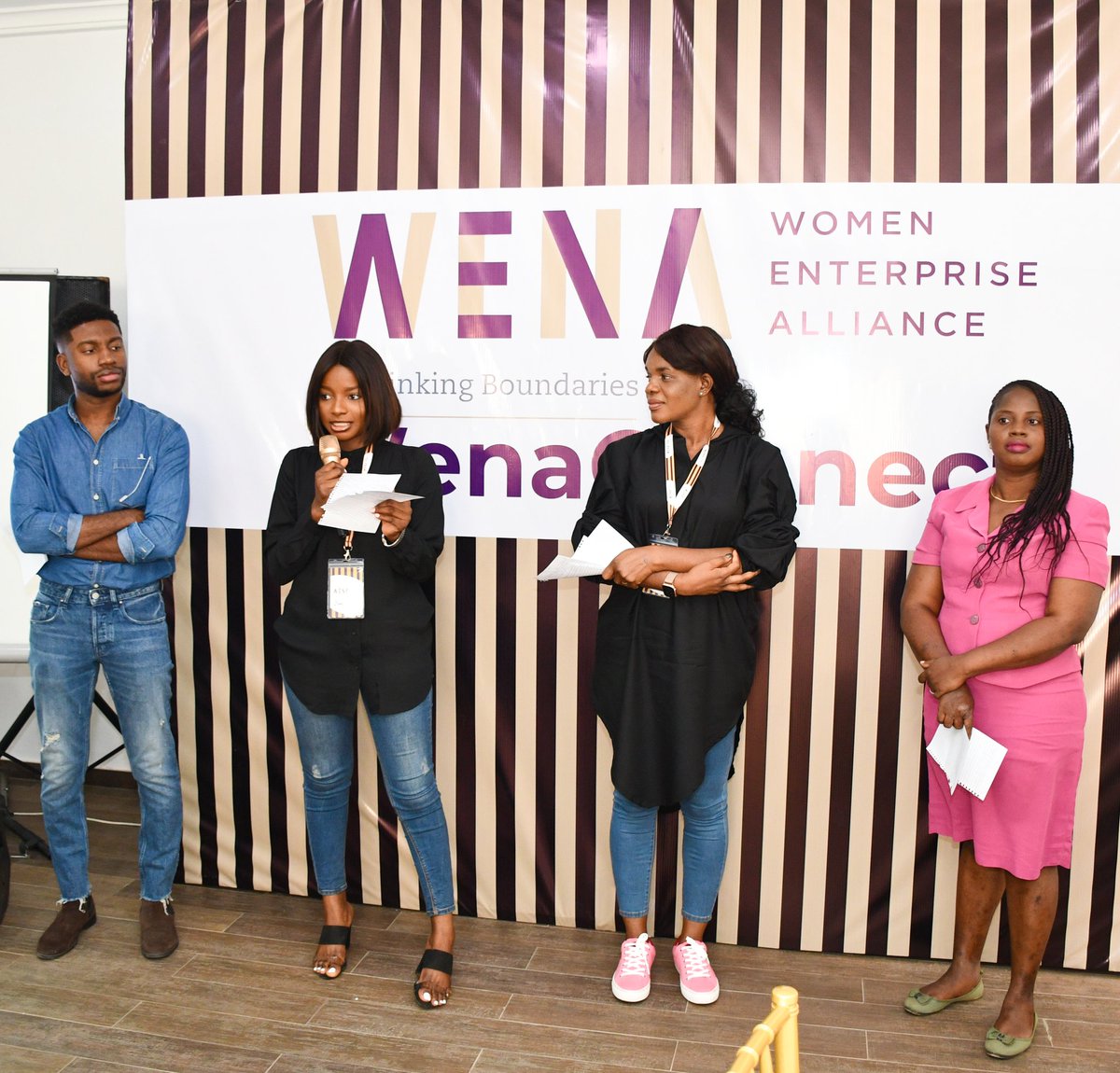 WenaInitiative's tweet photo. The Executive Director of WenA, Mr. Yemi Bello having an interactive session with WenApreneurs. He also used the opportunity to give insights on the services offered by WenA.
#wenaconnect2020 #wenapioneers #wenA #wenapreneurs #pathways #wenaconnect #sme #business https://t.co/8WdLRg2Amh