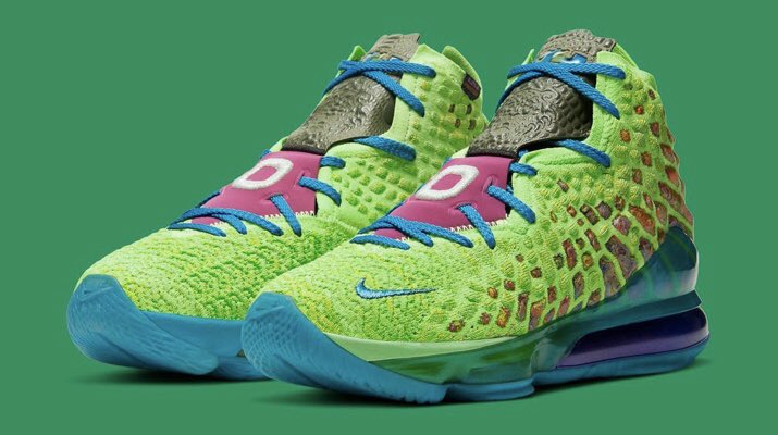 lebron 17 lime green