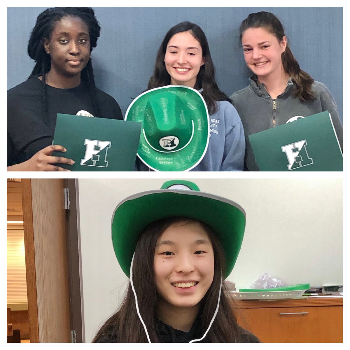 HockadayATH's tweet photo. Hockaday Athletes of the Week are
Kele Onuoha (Basketball, ‘21), Merritt McCaleb (Swimming, ‘20), Anna Schindel (Soccer, ‘21)
Fiona Chen (Diving, ‘22) #HVBB #HVSW #HVS #HVD #HockadayDifference #HAW https://t.co/pfdVOrbBa8