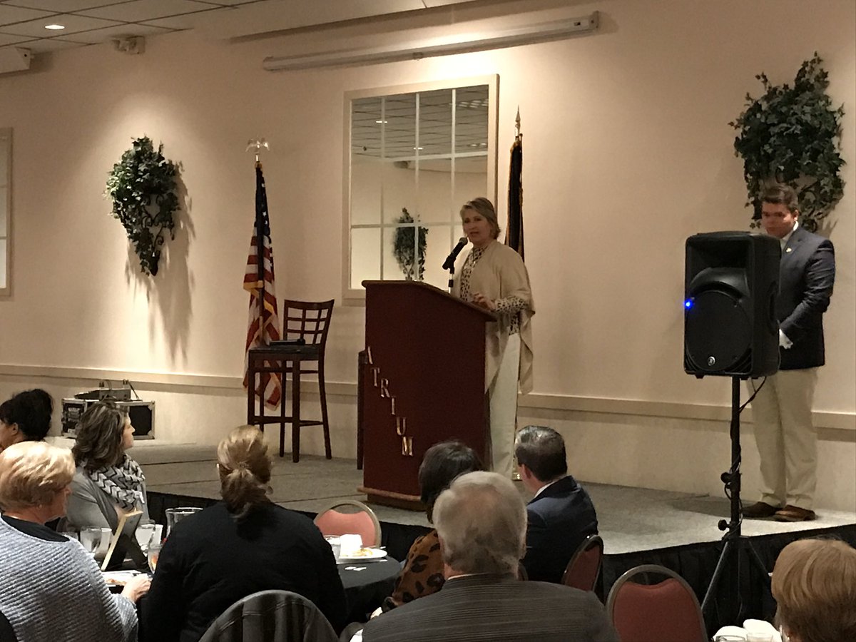 IndyGOP's tweet photo. What a great crowd at the Perry Township GOPโs Lincoln Day Dinner. Thanks to Gov Eric Holcomb for attending and speaking tonight. #PerryGOP #GOPClub #LincolnDay https://t.co/PeeZO6jHnI