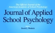 chapin55's tweet photo. Extremely proud to report that our study indicating the efficacy of the Self-Regulation Training System involving 373 students with a control wait-list design was accepted for publication in the Journal of Applied School Psychology😊 #selfregulation https://t.co/JYIrkzPt2T
